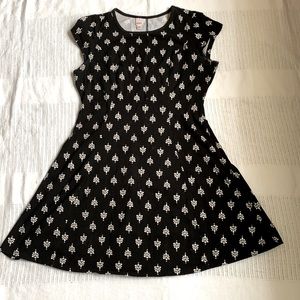 Size L Black Fit n Flare Dress